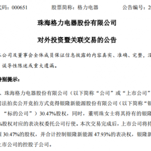 格力18亿“拿下”银隆！辗转5年，董明珠“造车梦”即将照进现实？ ...