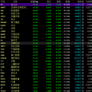 美国的《外国公司问责法》令中概股的大幅度下挫，金山云收跌47.8% ...