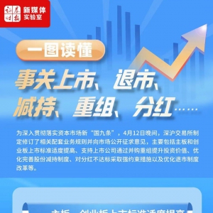 一图看懂上市、退市、减持、重组、分红新规 主板和创业板上市标准提高 ...