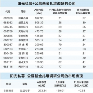 11月A股成交41万亿元创新高 基金重点调研17家公司